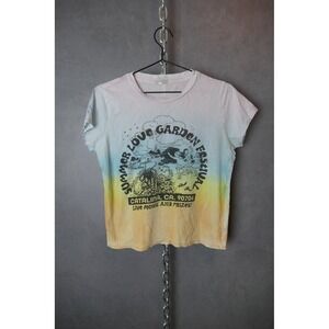 Mother Summer‎ Love Garden Festival Graphic Tee Short Sleeve Top